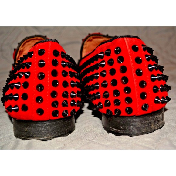 Ferucci Red Studded Spike Loafers Mens Size 11 Slip On Dress Shoes Prom Wedding main image 9